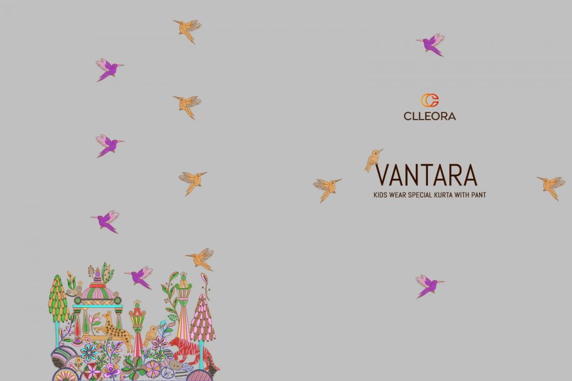 clleora by vantara readymade festival viscose silk kids kurta with pant