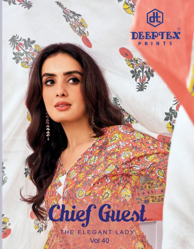 deeptex prints chief guest vol 40 stylish cotton dress materials 