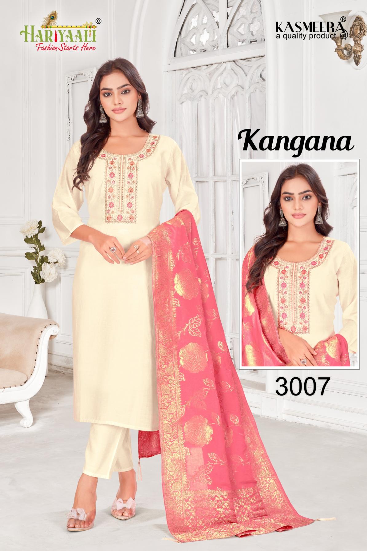 hariyaali kanganaa vol 3 fully stitch simmer combo 3pcs dress