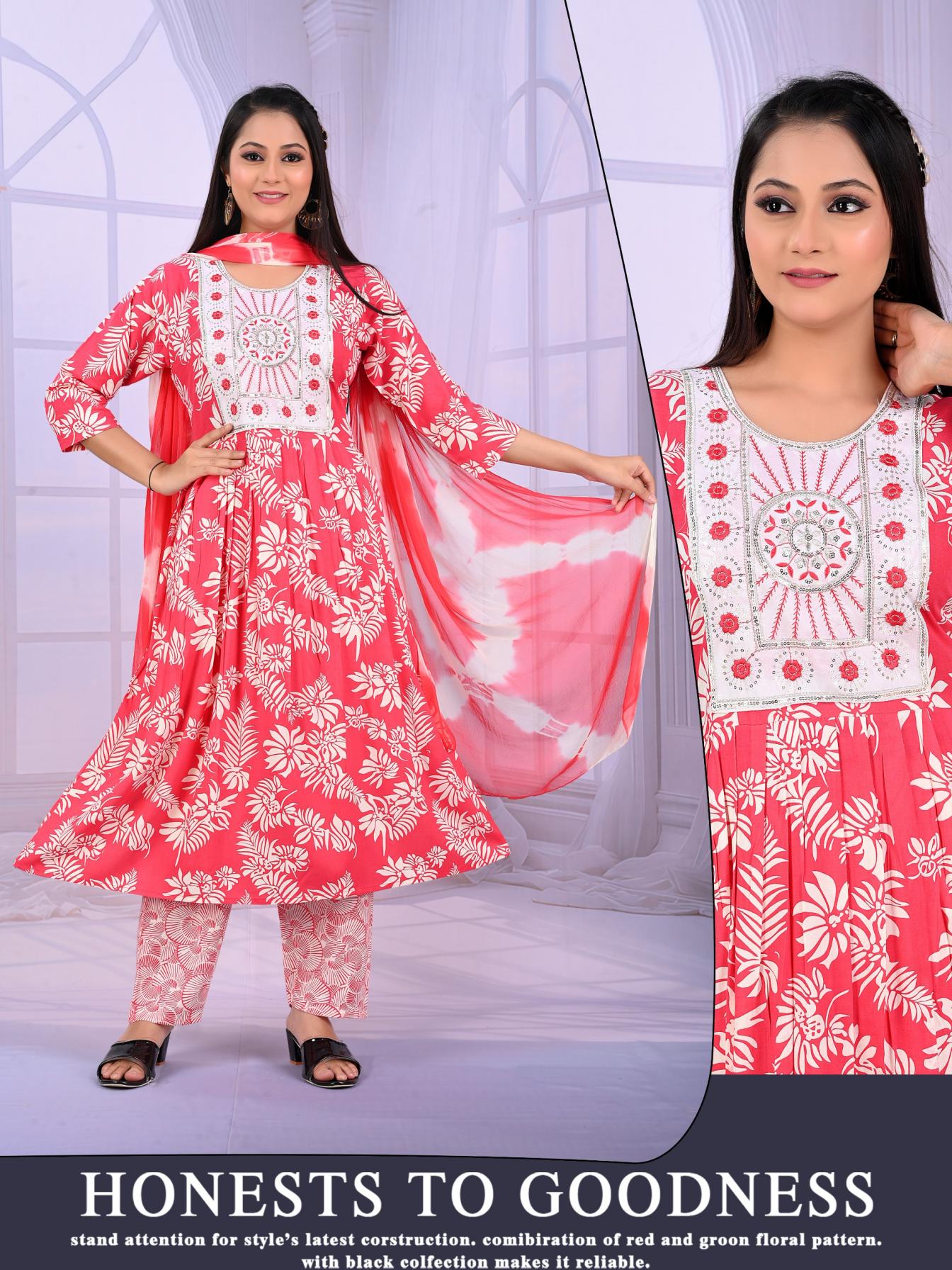 karishma by padmavati rayon daily wear readymade suit for womens 