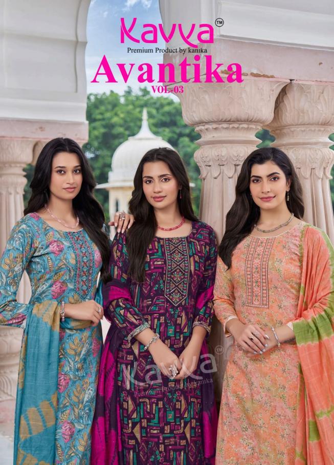 kavya avantika vol 3 capsule print fully stitch unique suit for womens 