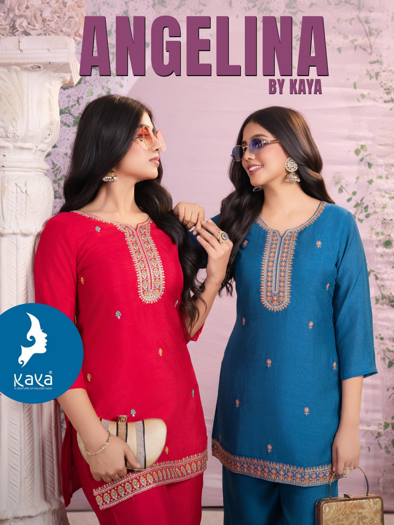 kaya angelina vichitra readymade classic look co-ord sets 