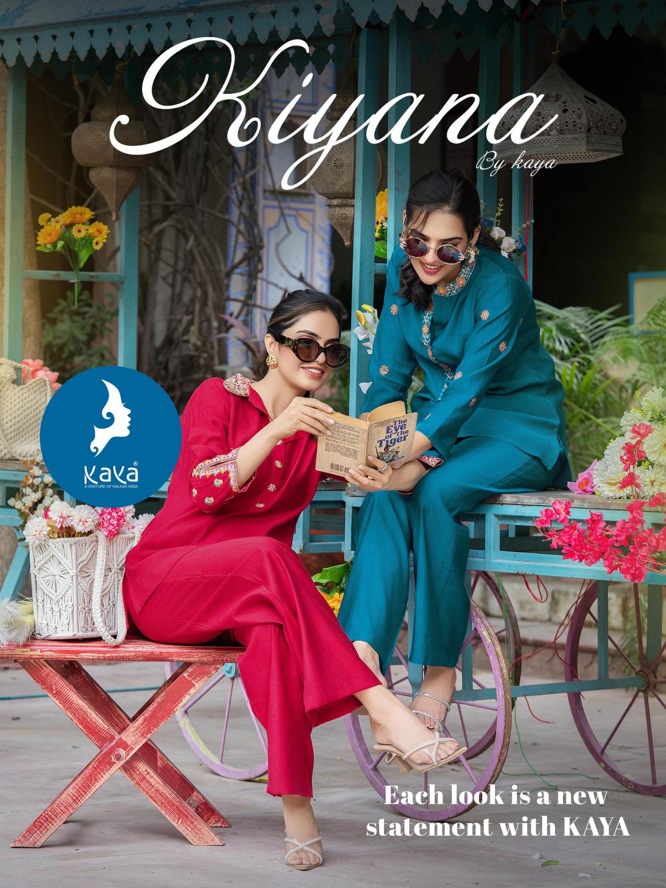 kaya kiyana vertican fully stitch stylish co-ord sets