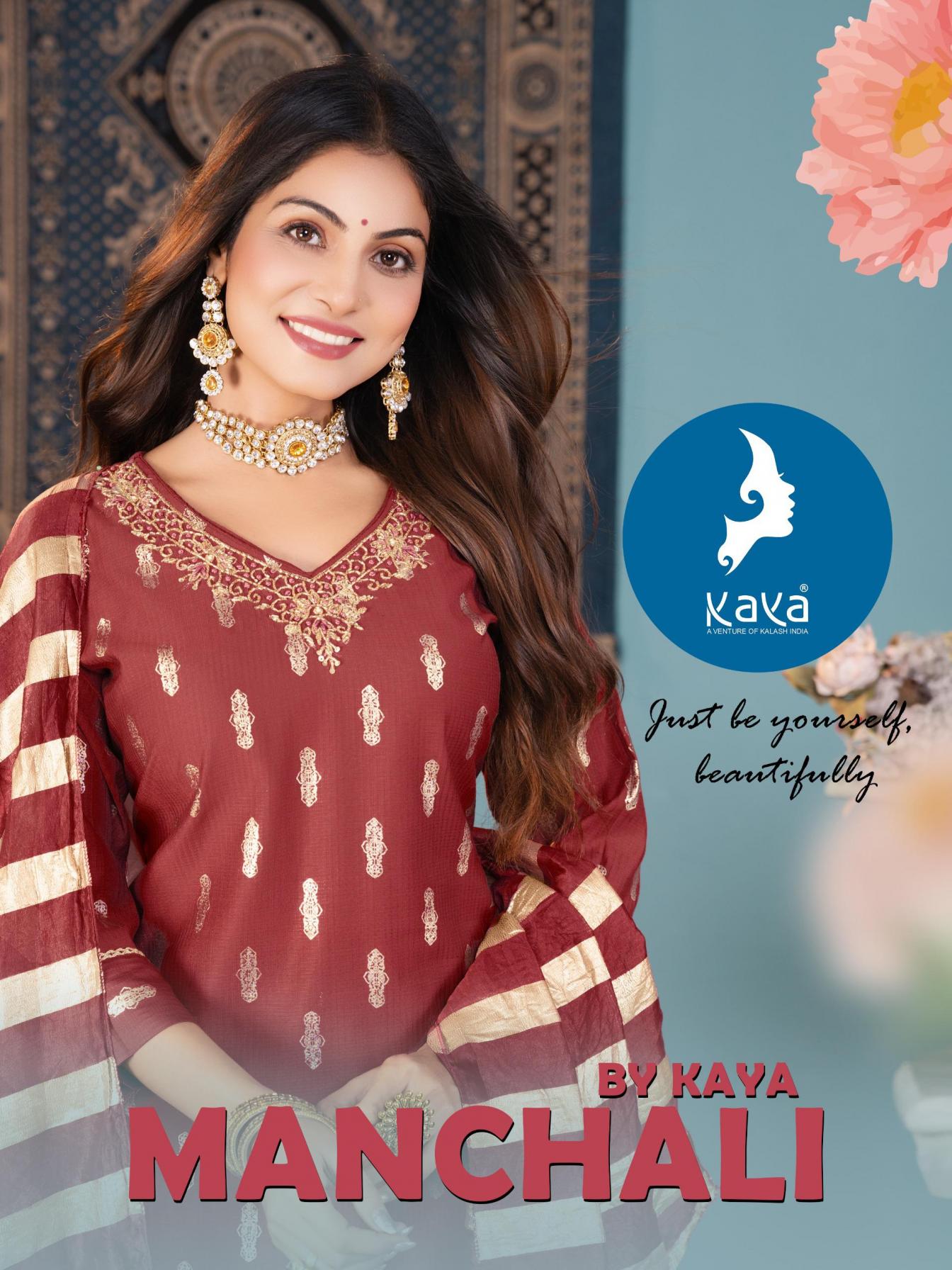 kaya manchali berlin print readymade attractive plus size ladies suits 