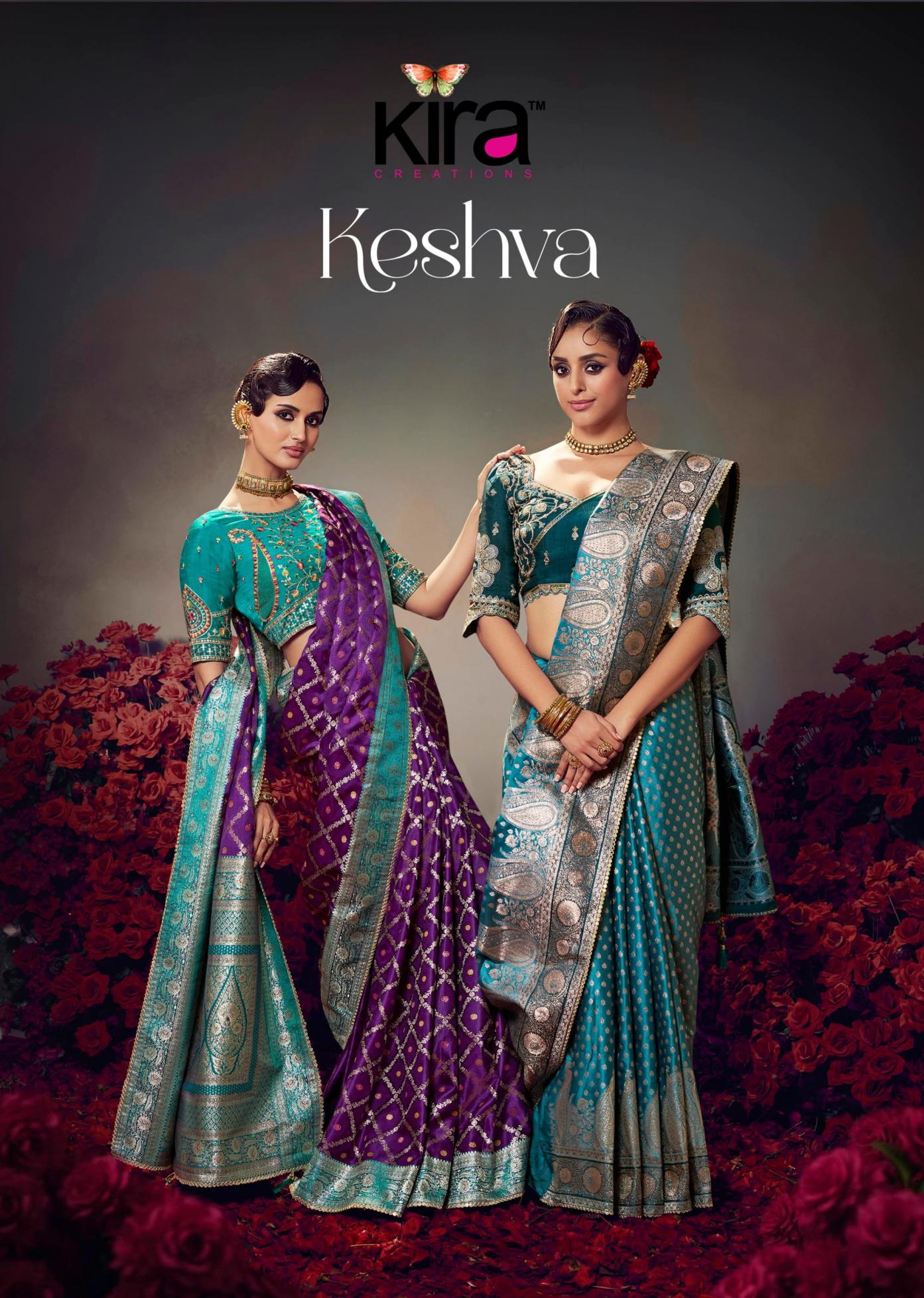 keshva by kira creation 7901-7910 occasion wear saree wholesaler 