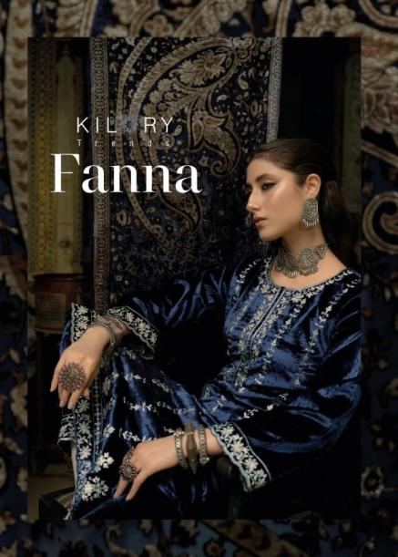 kilory trends fanna velvet winter special 3pcs dress