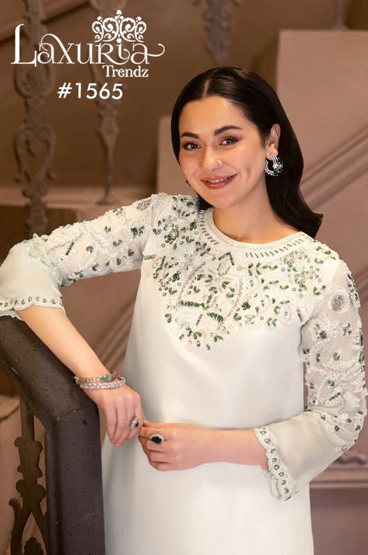 laxuria trendz 1565 satin pakistani readymade plazzo suit for womens 