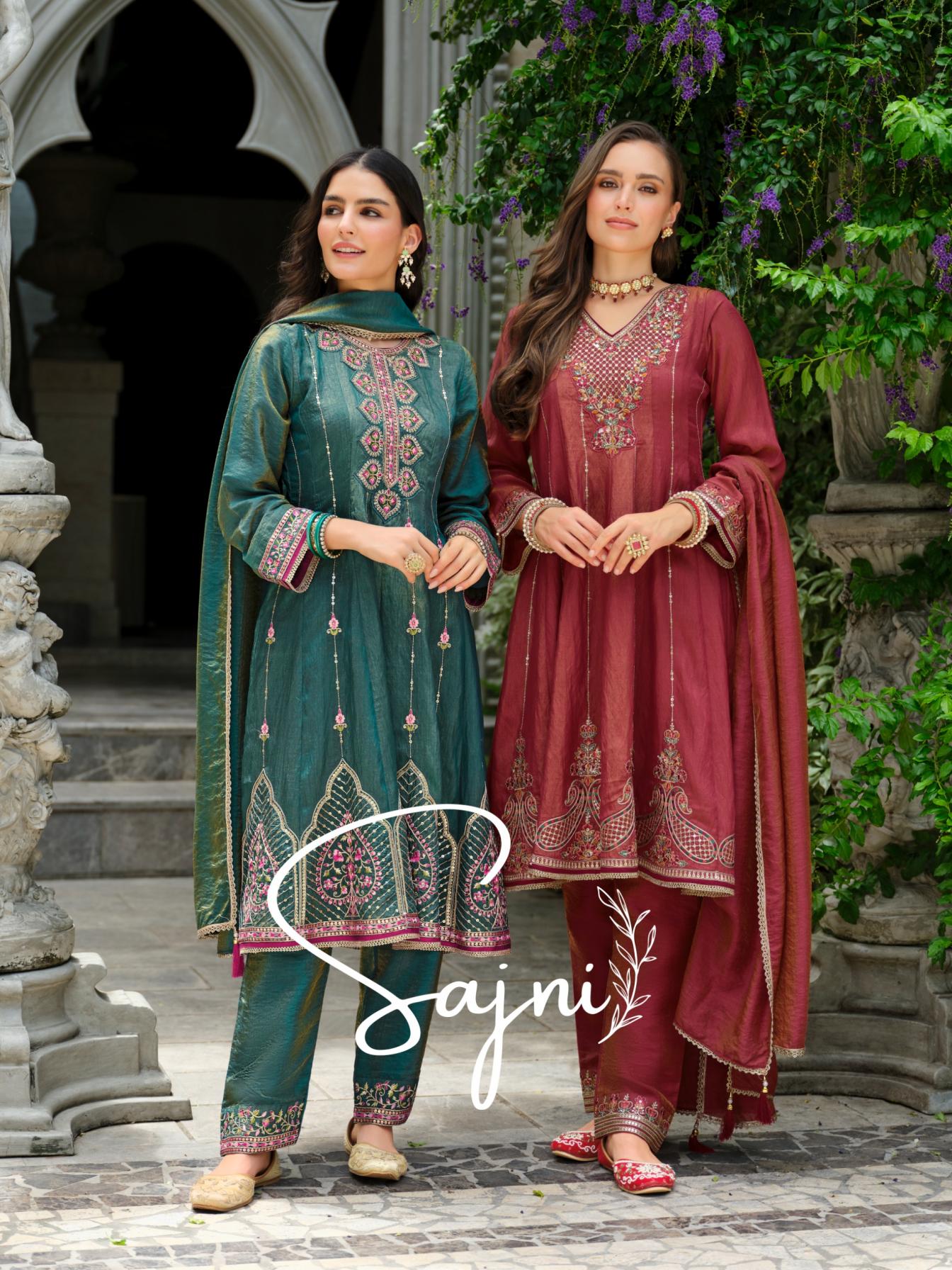 lily & lali sajni viscose silk traditional fully stitch suit for womens 