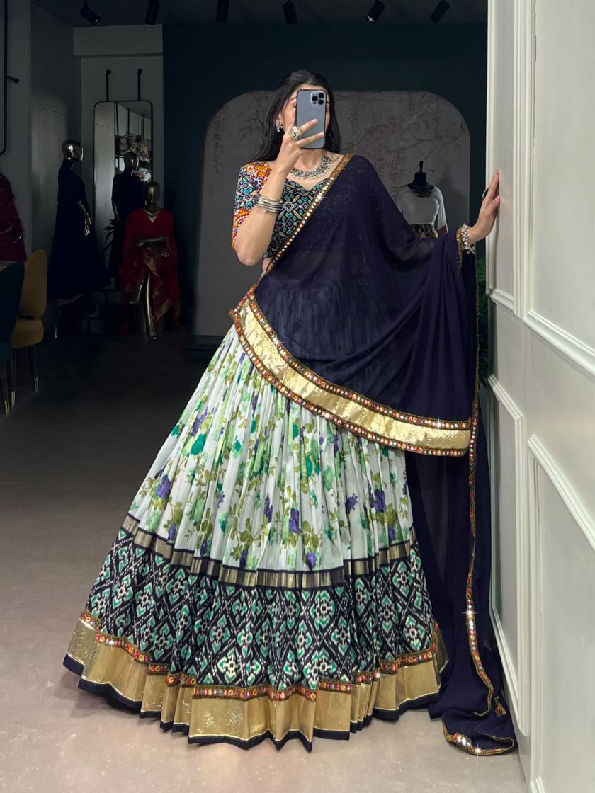 lnb1744 tassar silk readymade navratri chaniya choli for occasion 