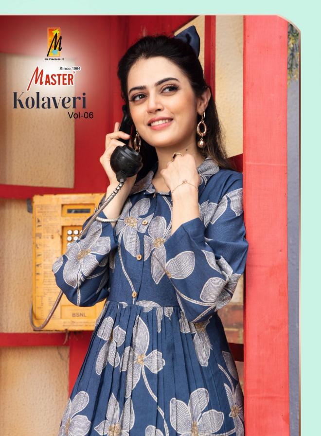 master kolavery vol 6 vertican fully stitch casual kurti with pant 