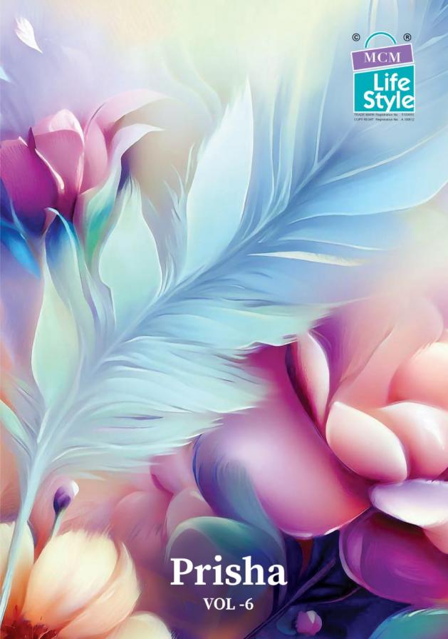 mcm lifestyle prisha vol 6 cotton fully stitch pretty look 3pcs dress