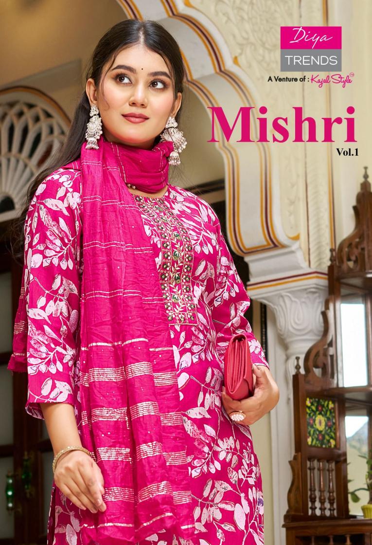 mishri vol 1 by diya trends vertican readymade casual 3pcs dress 