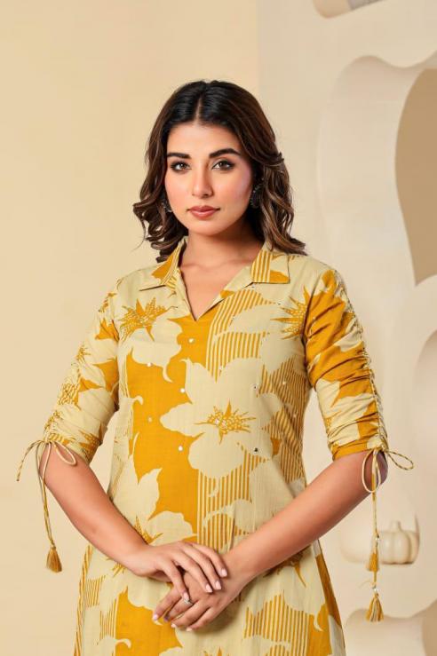 modern cotton pretty look combo set full stitch co-ord for girls 