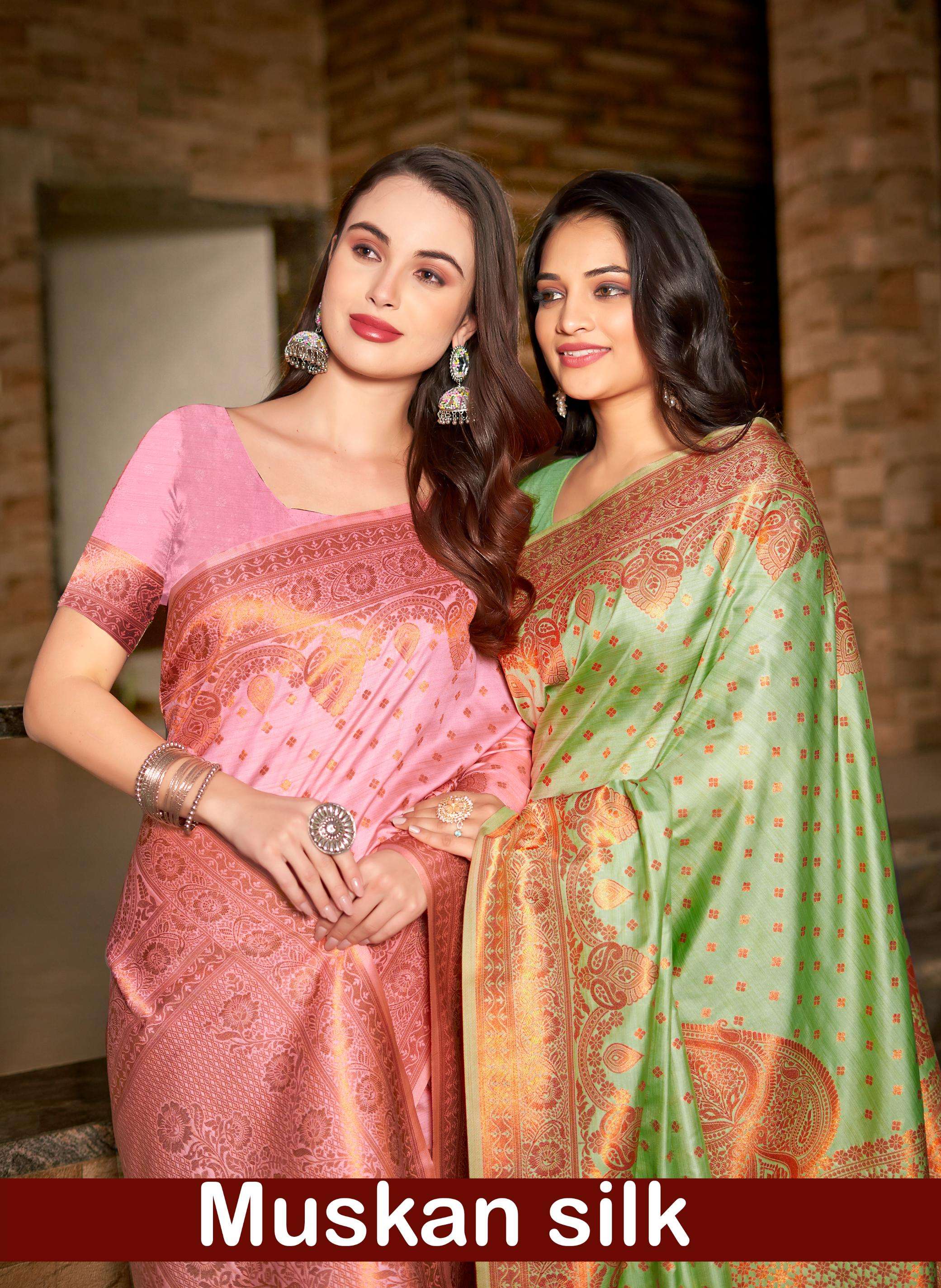 Muskan Silk By Bunawat Latest Designer Festival Wear Silk Sarees Collection