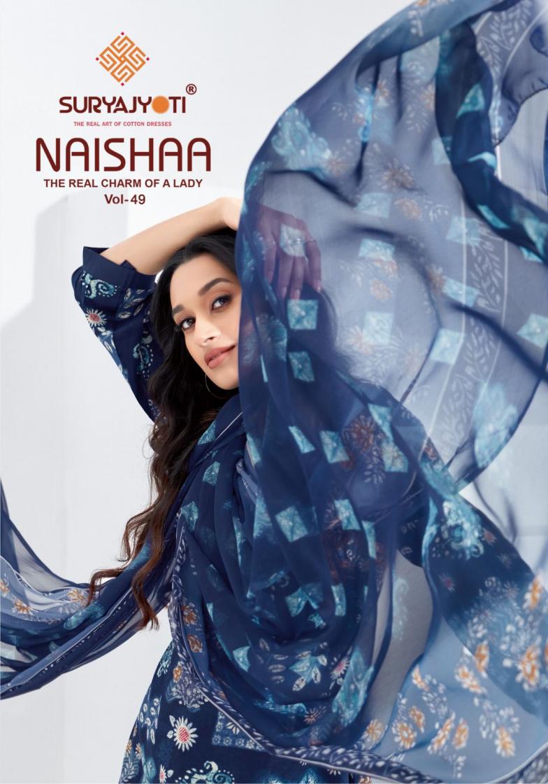 naishaa vol 49 by suryajyoti jam satin pretty salwar kameez 