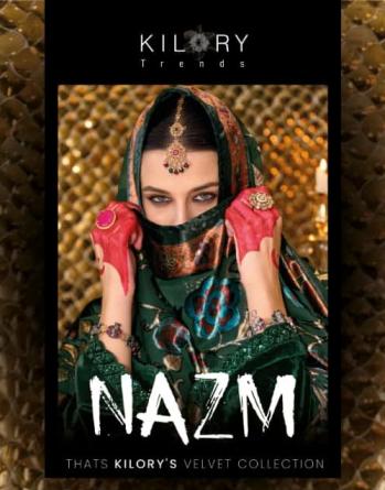 nazm by kilory trends fashionable velvet winter suits 