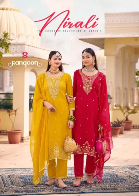 nirali by rangoon readymade chiffon womens indian salwar kameez set