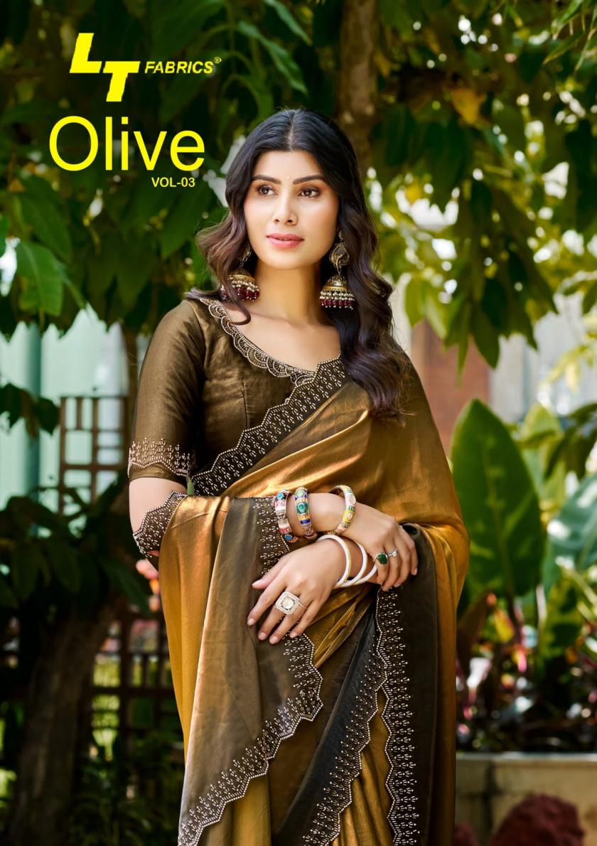 olive vol 3 by lt fashion amazing malai silk saree online 