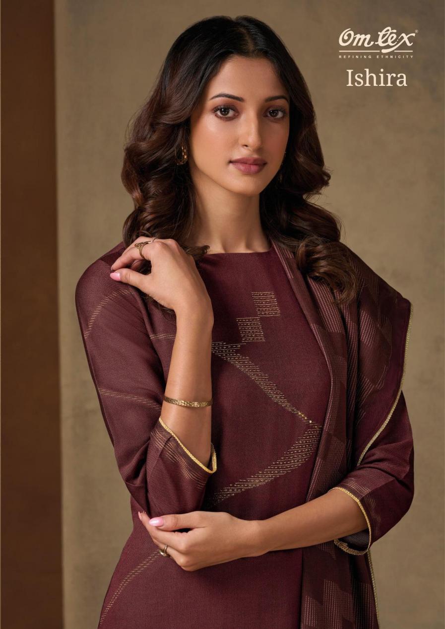 omtex ishira kashmere black hit design dress materials 