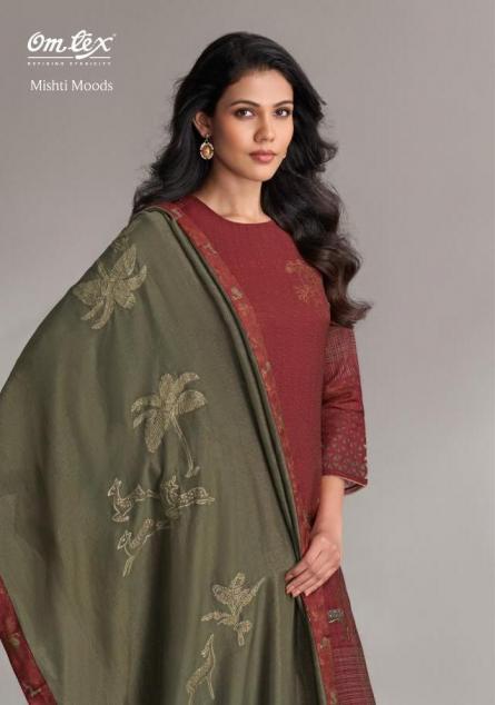 omtex mishti moods aurum silk hit design salwar kameez 