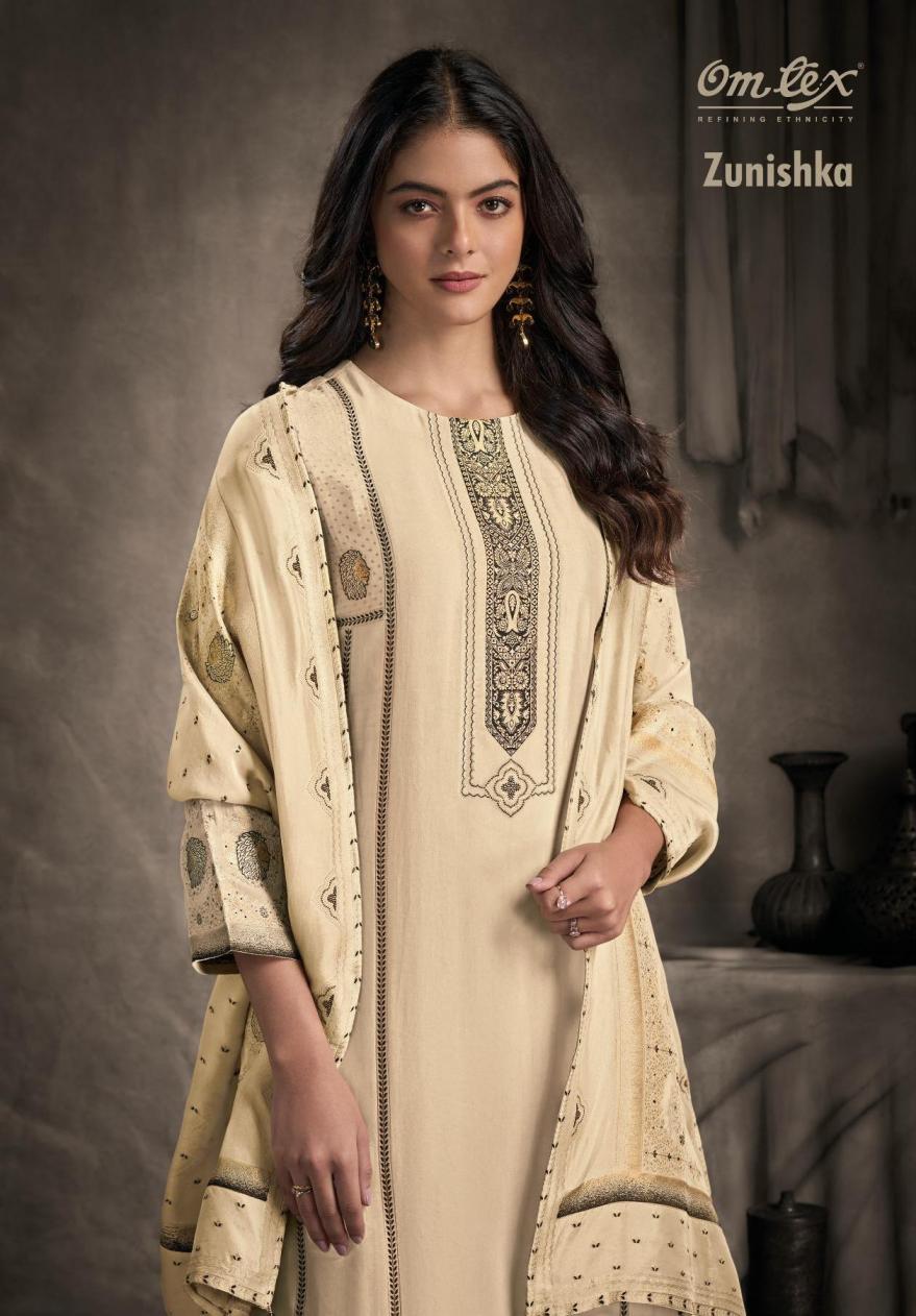 omtex zunishka creo silk jacquard suits online shopping