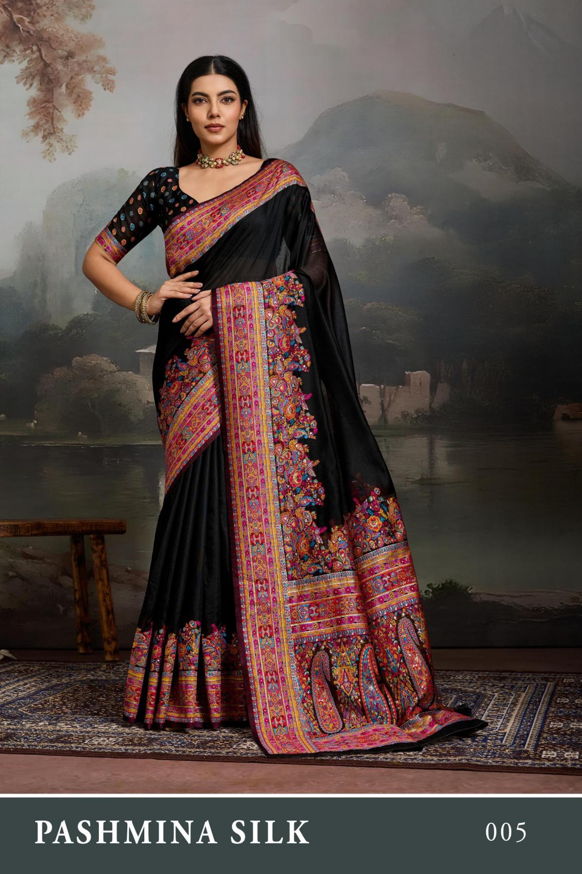pashmina silk by rajtex cotton weaving luxurious silk sarees for women