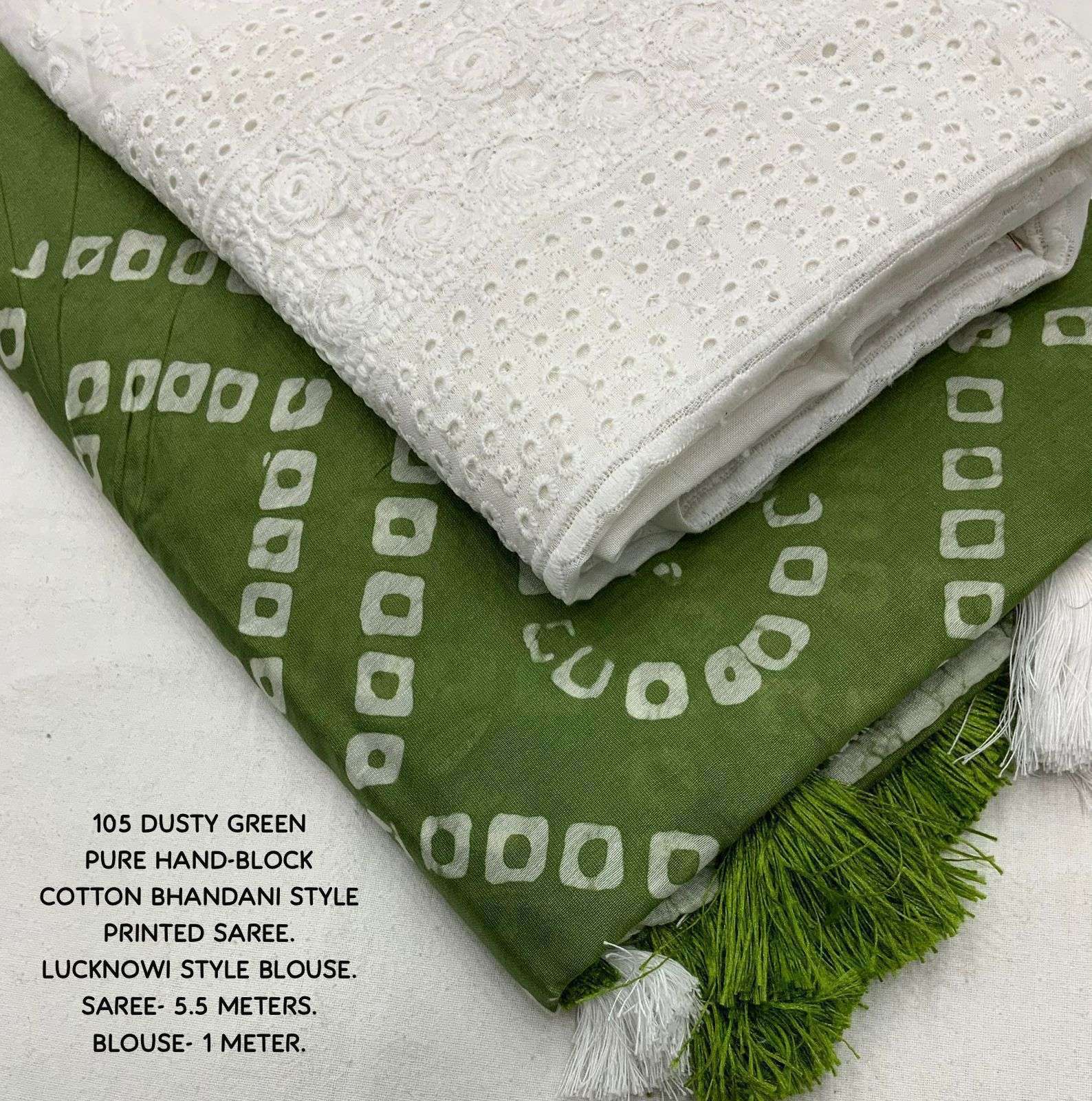 pr kc 105 batik bhandani chanderi casual wear saree wholesaler 