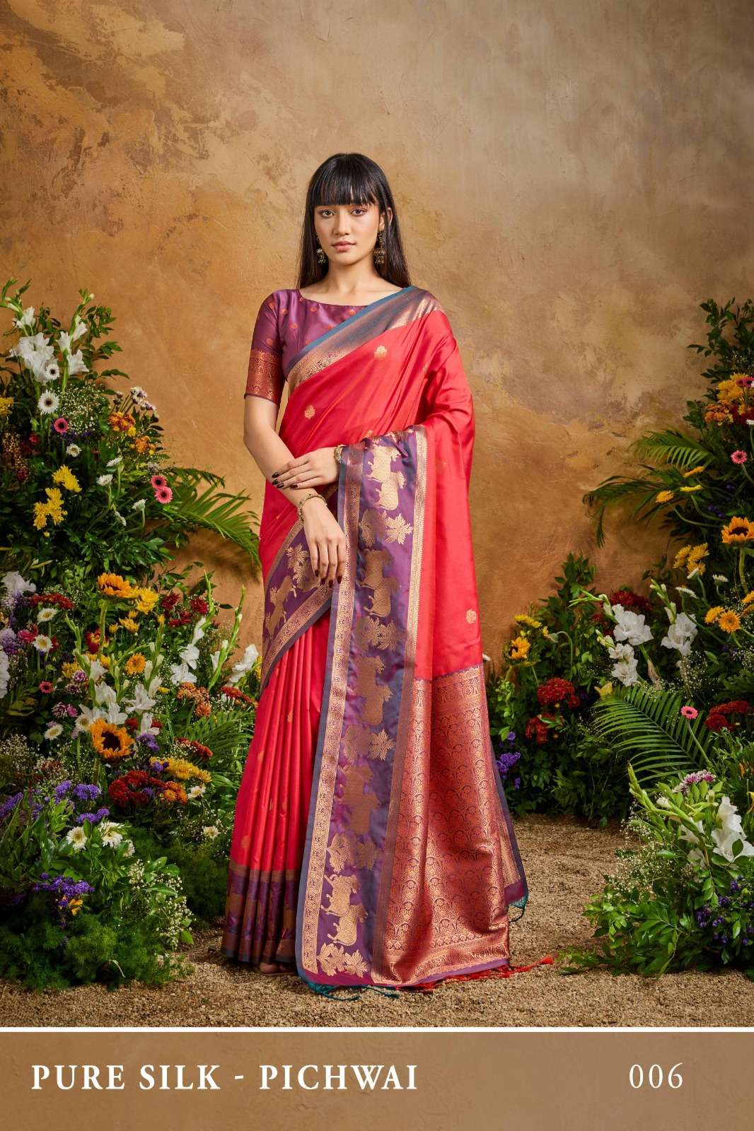 pure silk pichwai by rajtex elegance handloom weaving sarees 