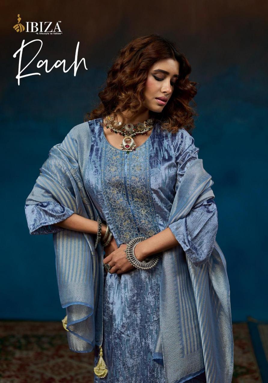 raah by ibiza velvet brasso attractive look salwar kameez 