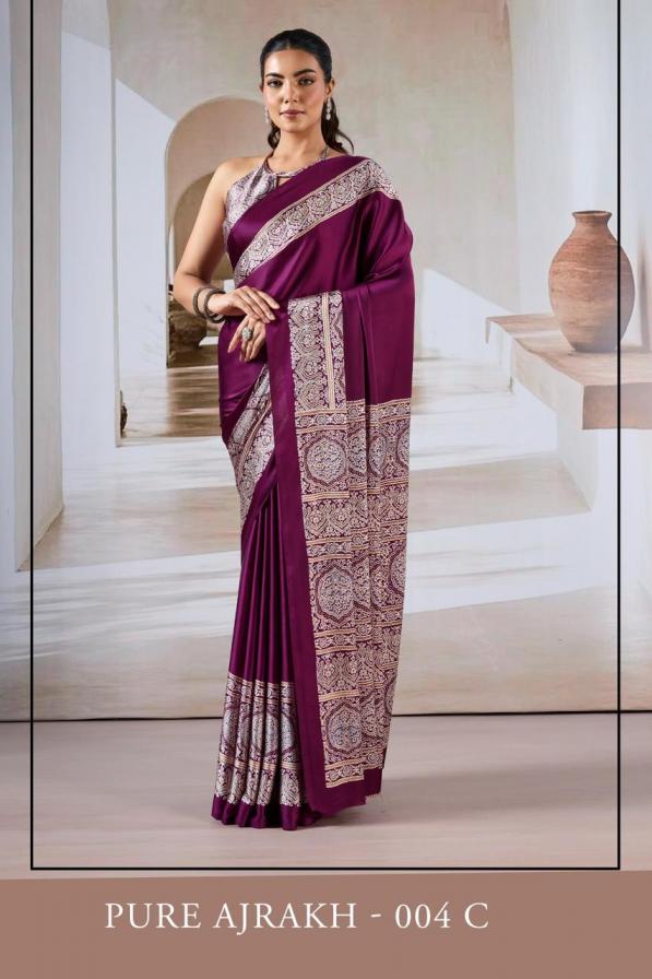 rajtex pure ajrakh 004 modal satin shop trendy sarees  