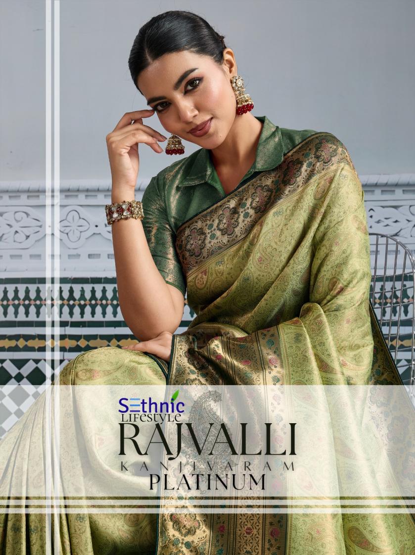 rajvalli by platinum sethnic lifestyle kanjivaram silk gorgeous look saree 