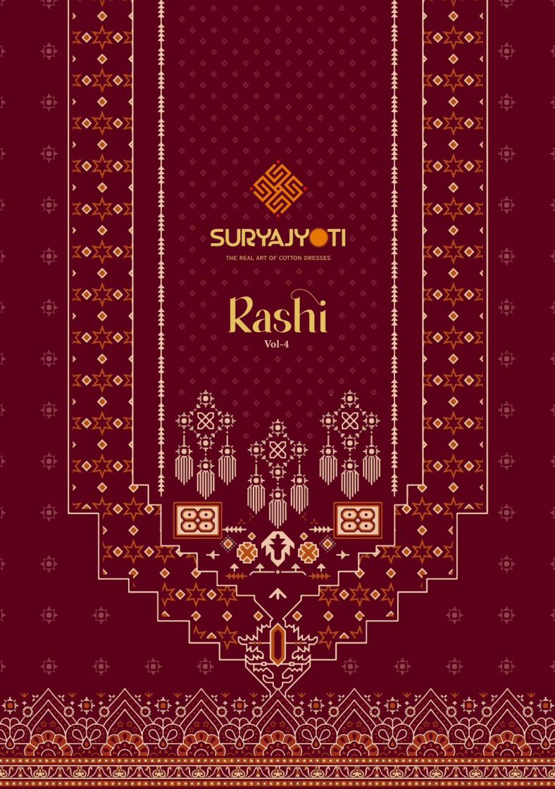 rashi vol 4 by suryajyoti cotton anarkali style full stitch big size suits 