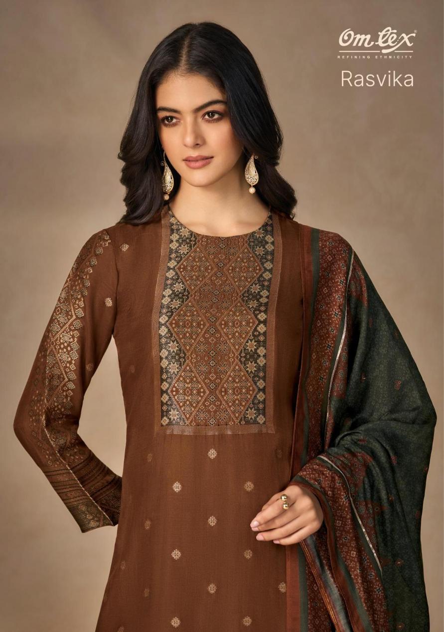 rasvika by omtex muslin jacquard hit design suit for womens 