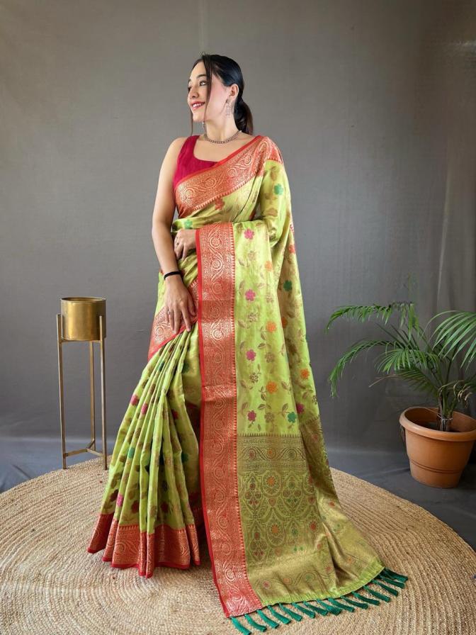 sabri traditional organza tissue silk saree online 