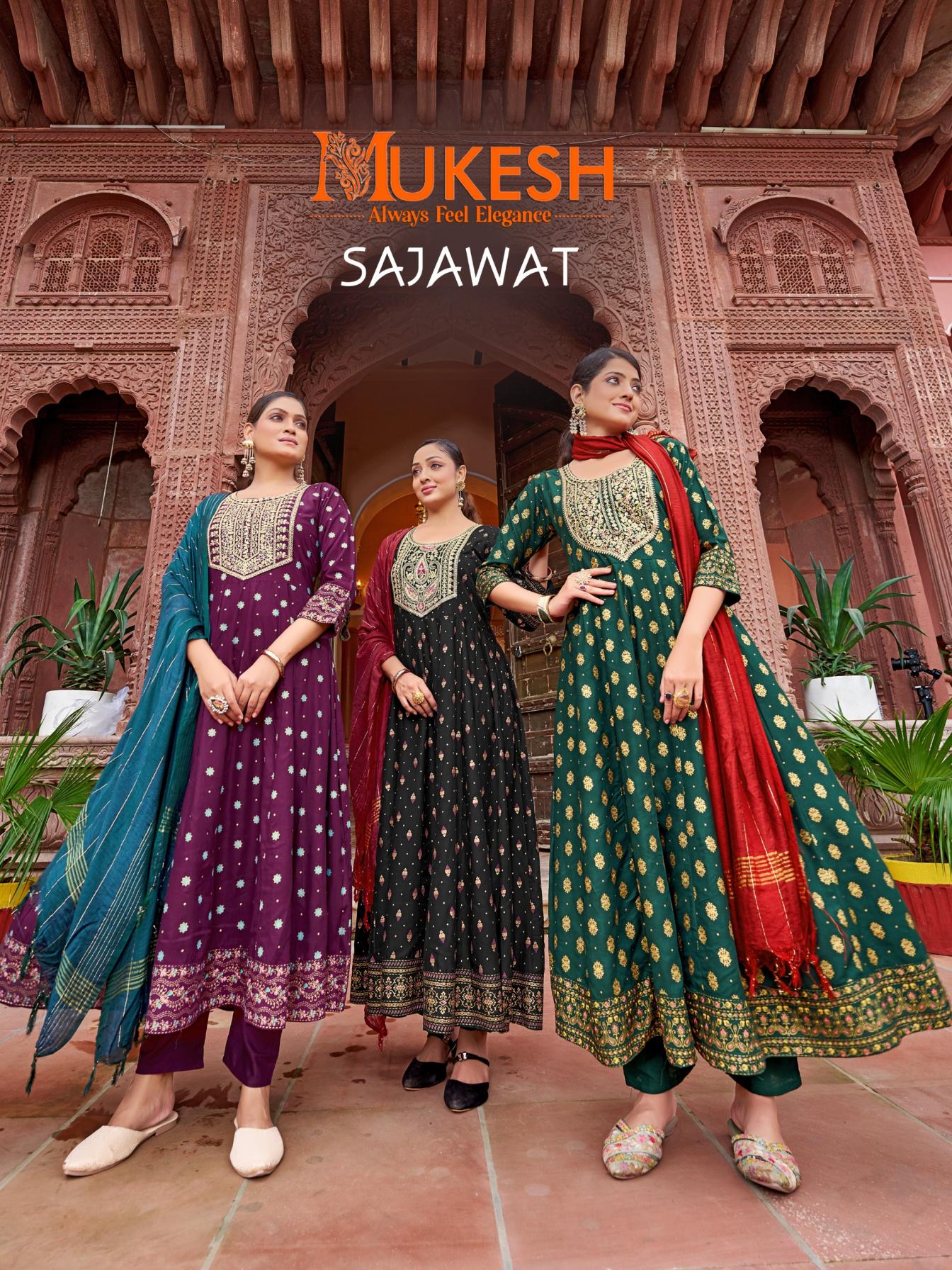sajawat rayon classic fully stitch big size gown style suit for womens 