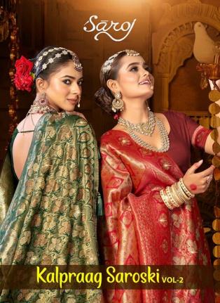 Saroj Kalpraag saroski vol.2 tissue silk saree