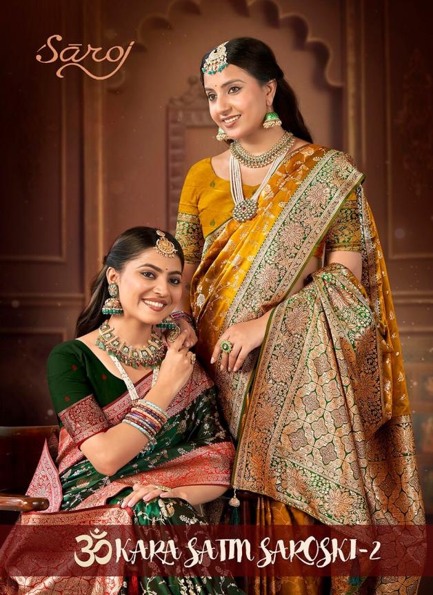 Saroj Omkar satin saroski vol.2 satin silk saree