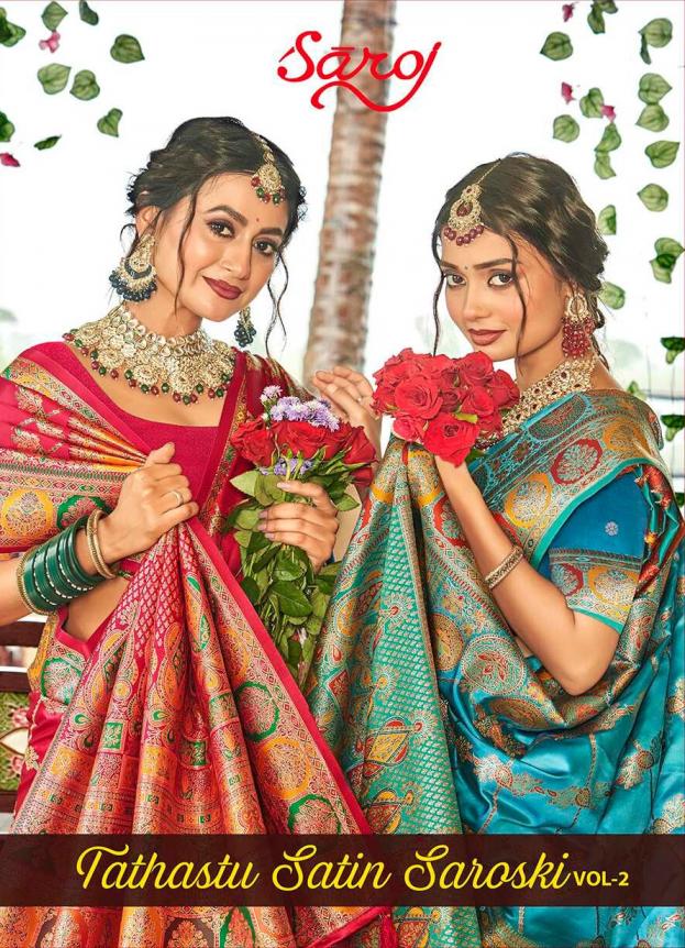 Saroj Tathastu satin silk vol.2 satin silk saree