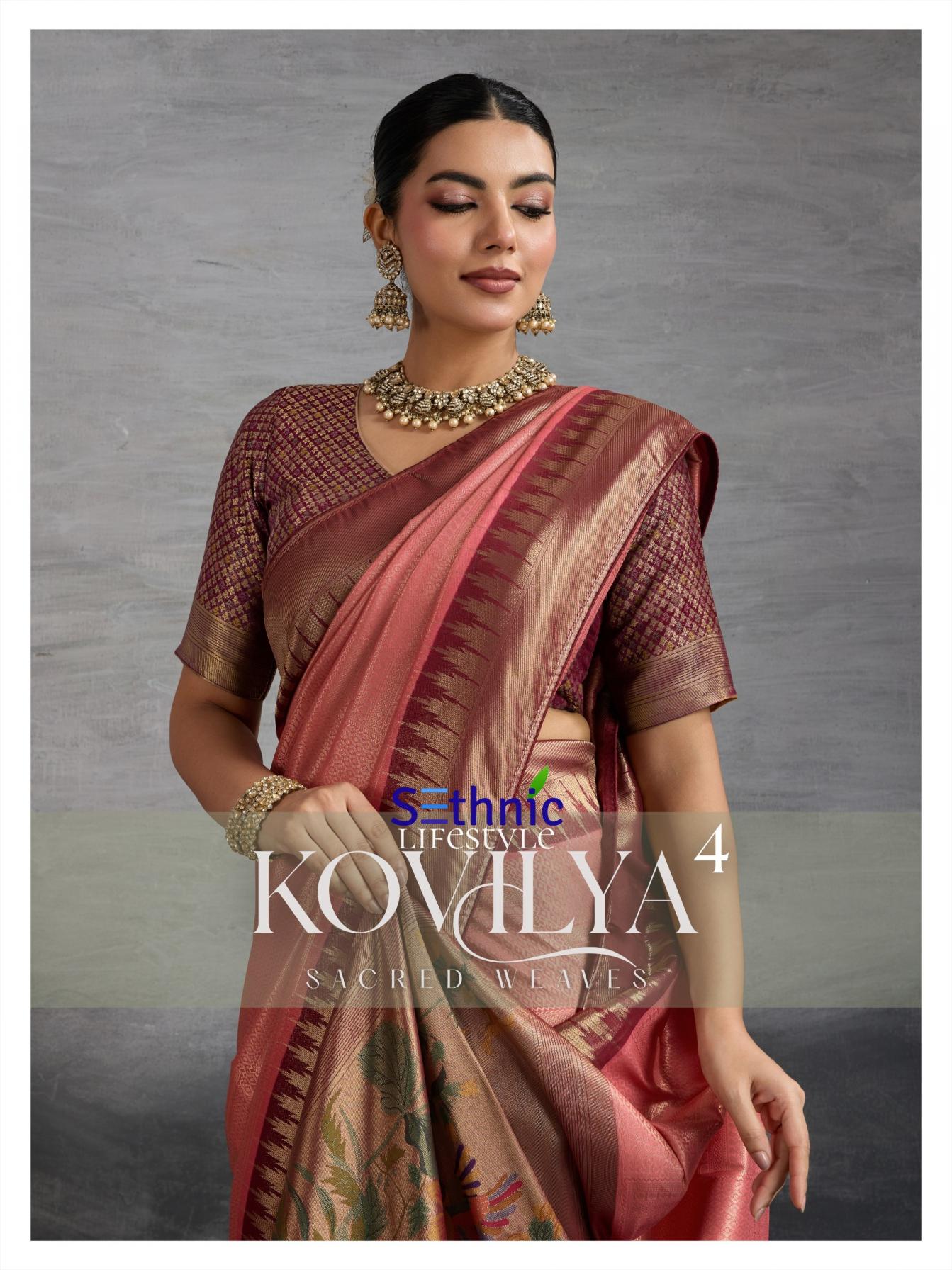 sethnic lifestyle kovilya vol 4 festive kanjivaram silk sarees online 