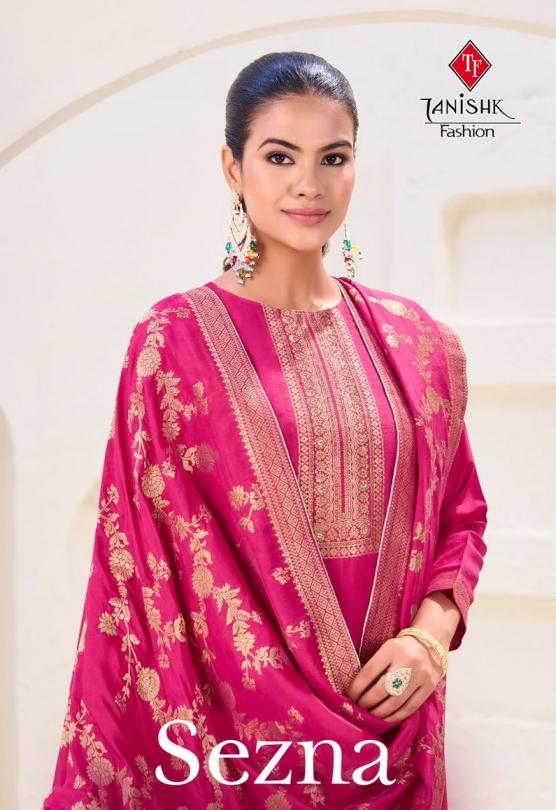 sezna by tanishk fashion muslin jacquard salwar kameez 