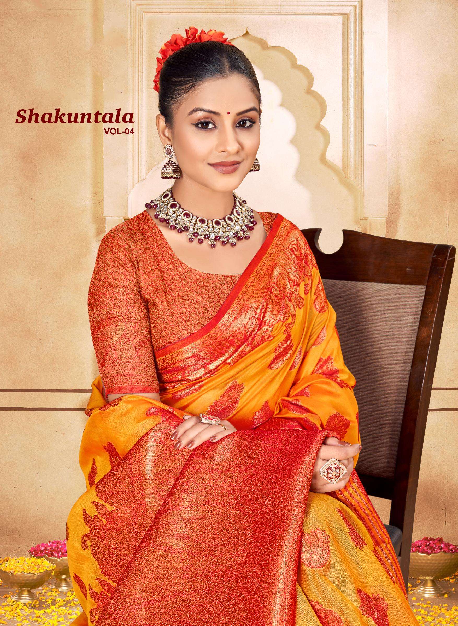 Shakuntala Vol-4 By Bunawat New Designer Party Wear Silk Sarees Collection