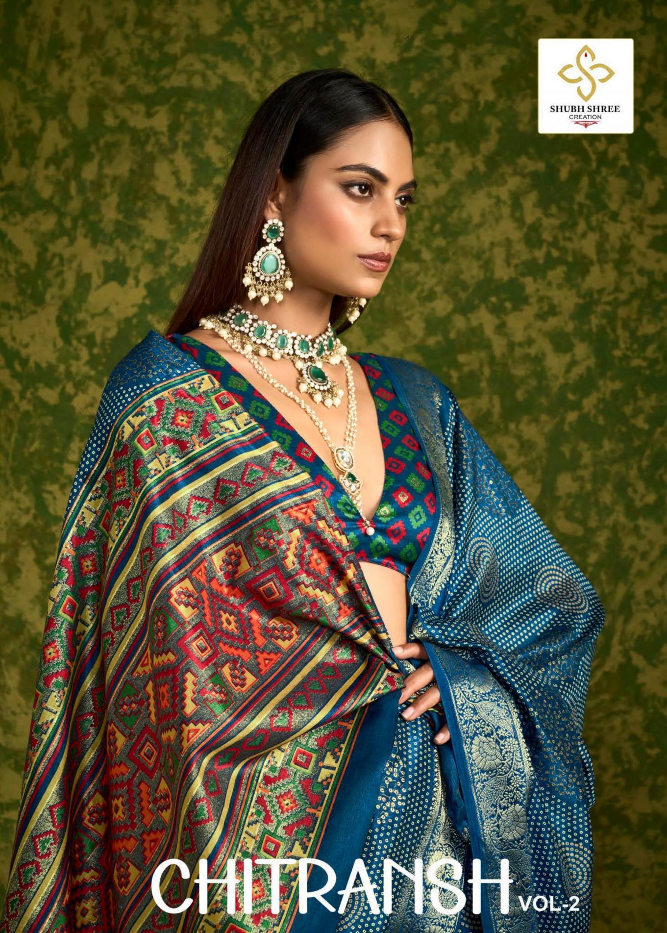 shubh shree creation chitransh vol 2 luxurious rasian silk luxury sarees 