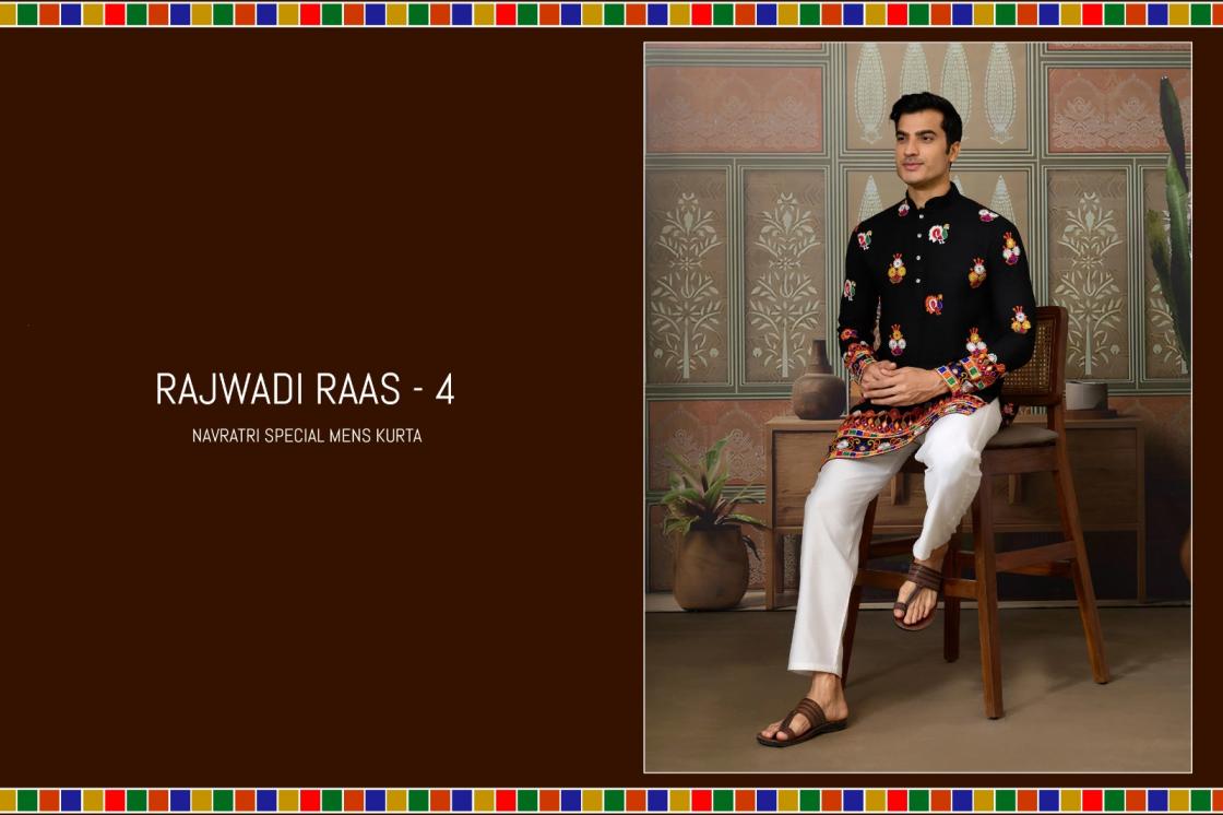 shubhvastra rajwadi raas vol 5 cotton full stitch stylish mens kurta  