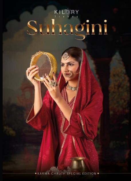 suhagini by kilory trends festival special muslin silk full stitch 3pcs dress