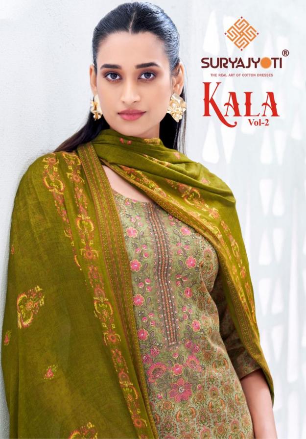 suryajyoti kala vol 2 readymade amazing cotton suit for womens 