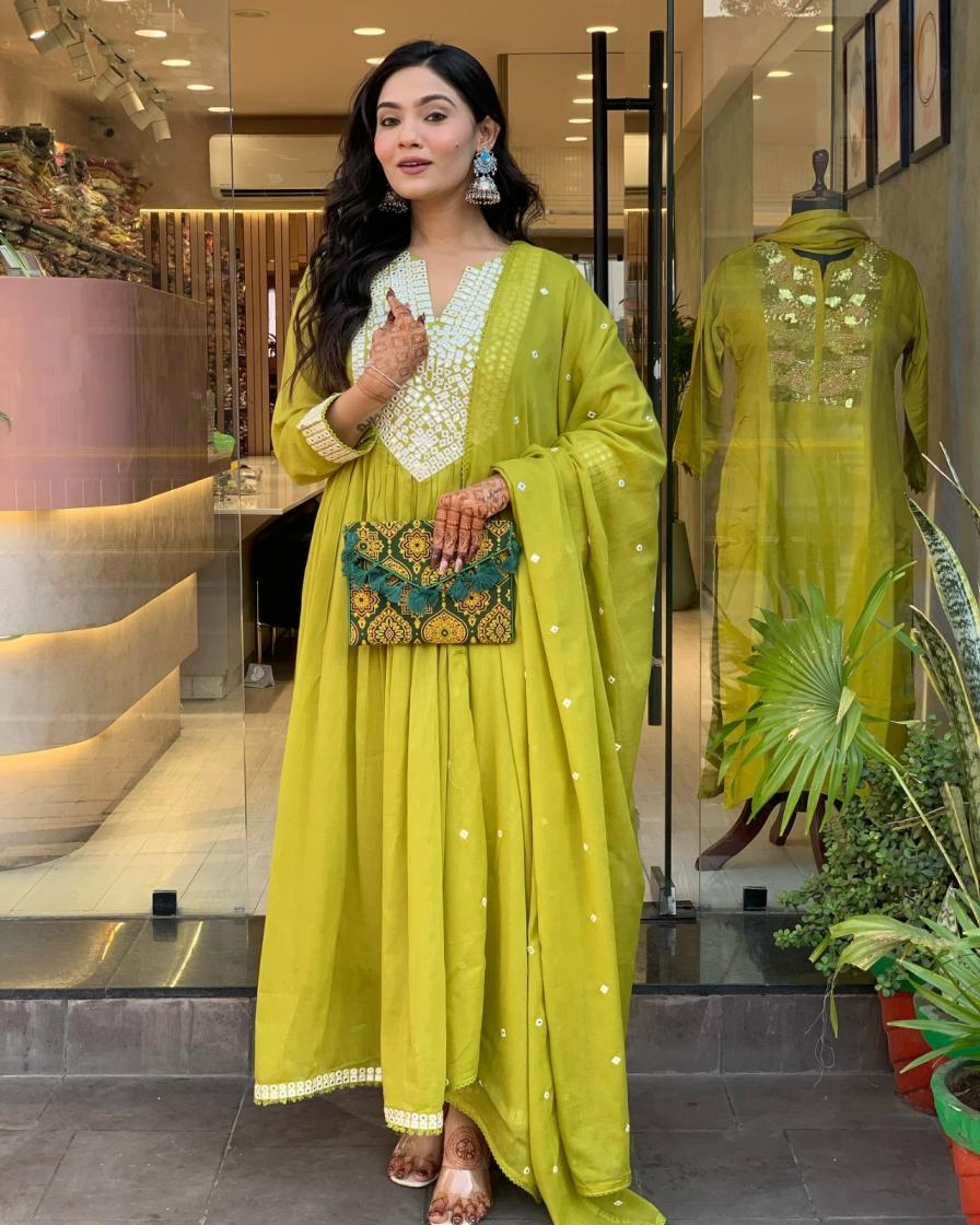 swara mull chanderi readymade stylish suit for womens 