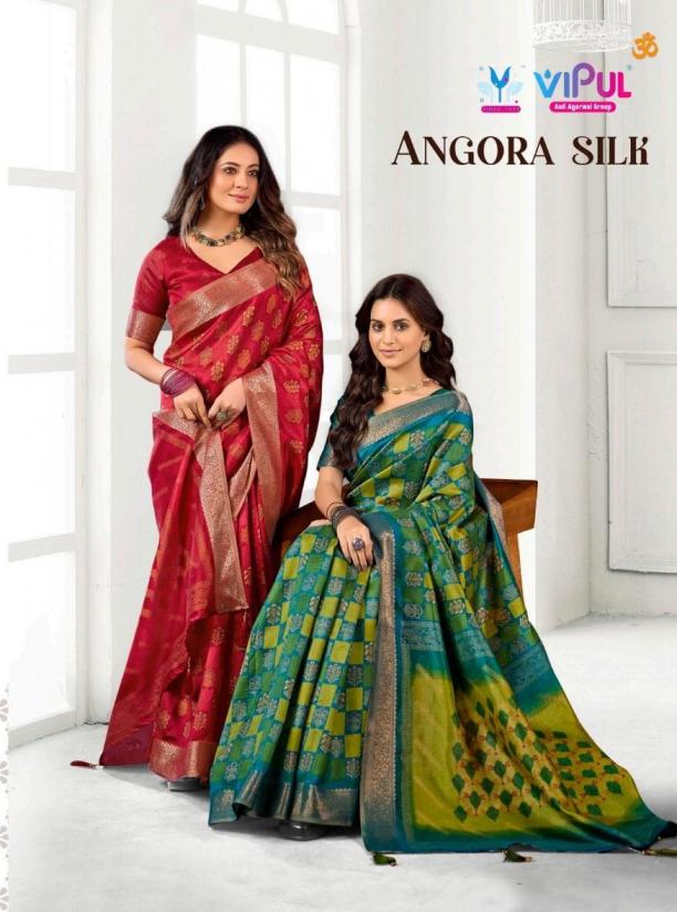 vipul fashion angora silk pretty look 91377-91382 silk saree online 