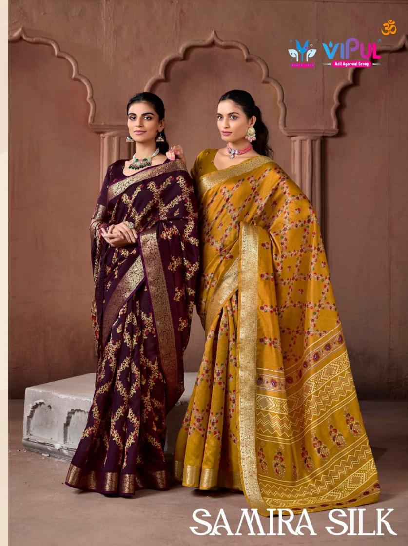 vipul fashion samira silk  91332-91337 soft silk best saree online 