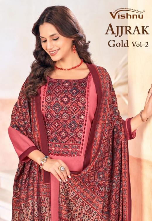 vishnu ajjrak gold vol 2 elegance vetican salwar kameez sets 