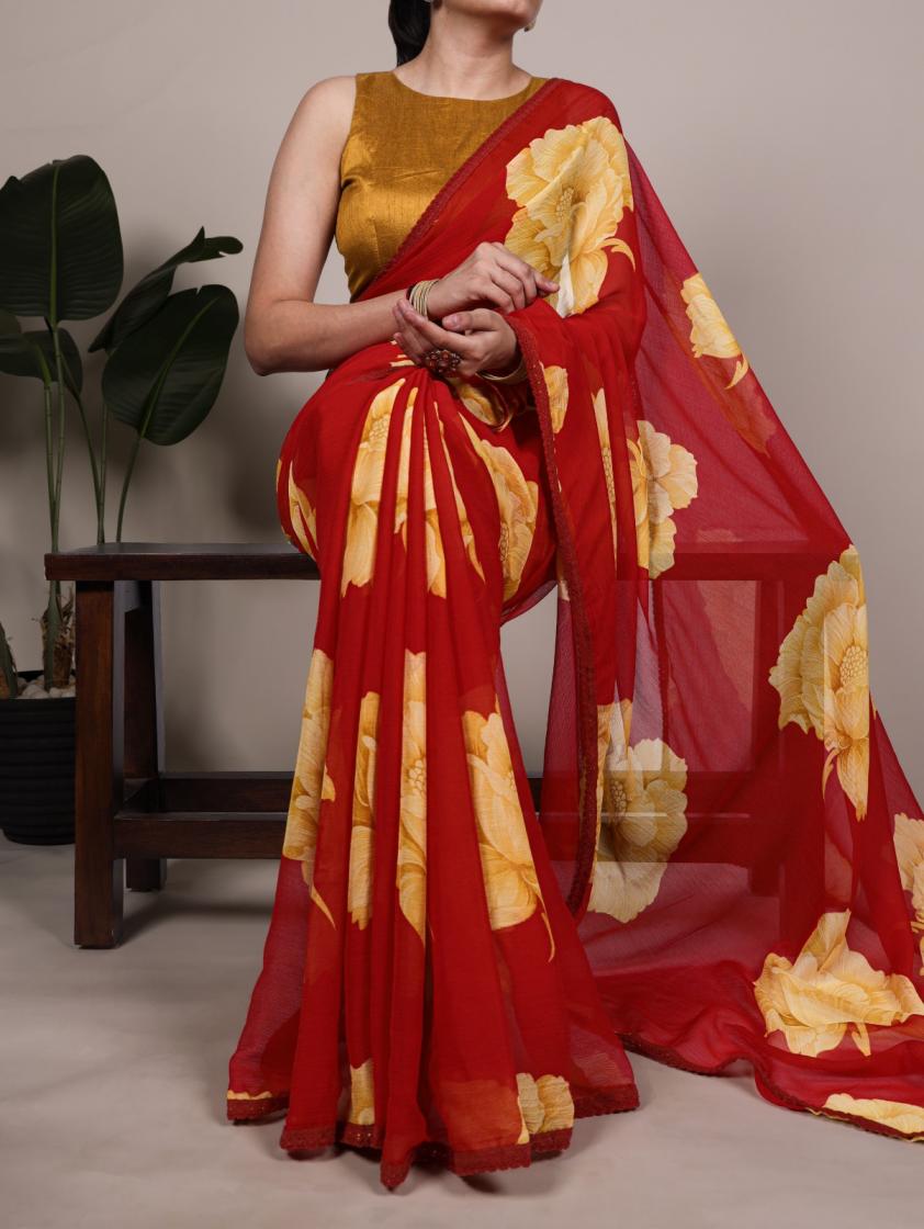 ynf7033 hit design chiffon saree wholesaler 